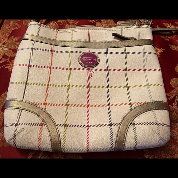 Coach “Peyton Tattersall” Crossbody Bag - Picture 4 of 7